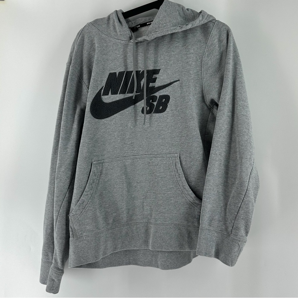 Nike Gray SB Logo Pullover Hoodie